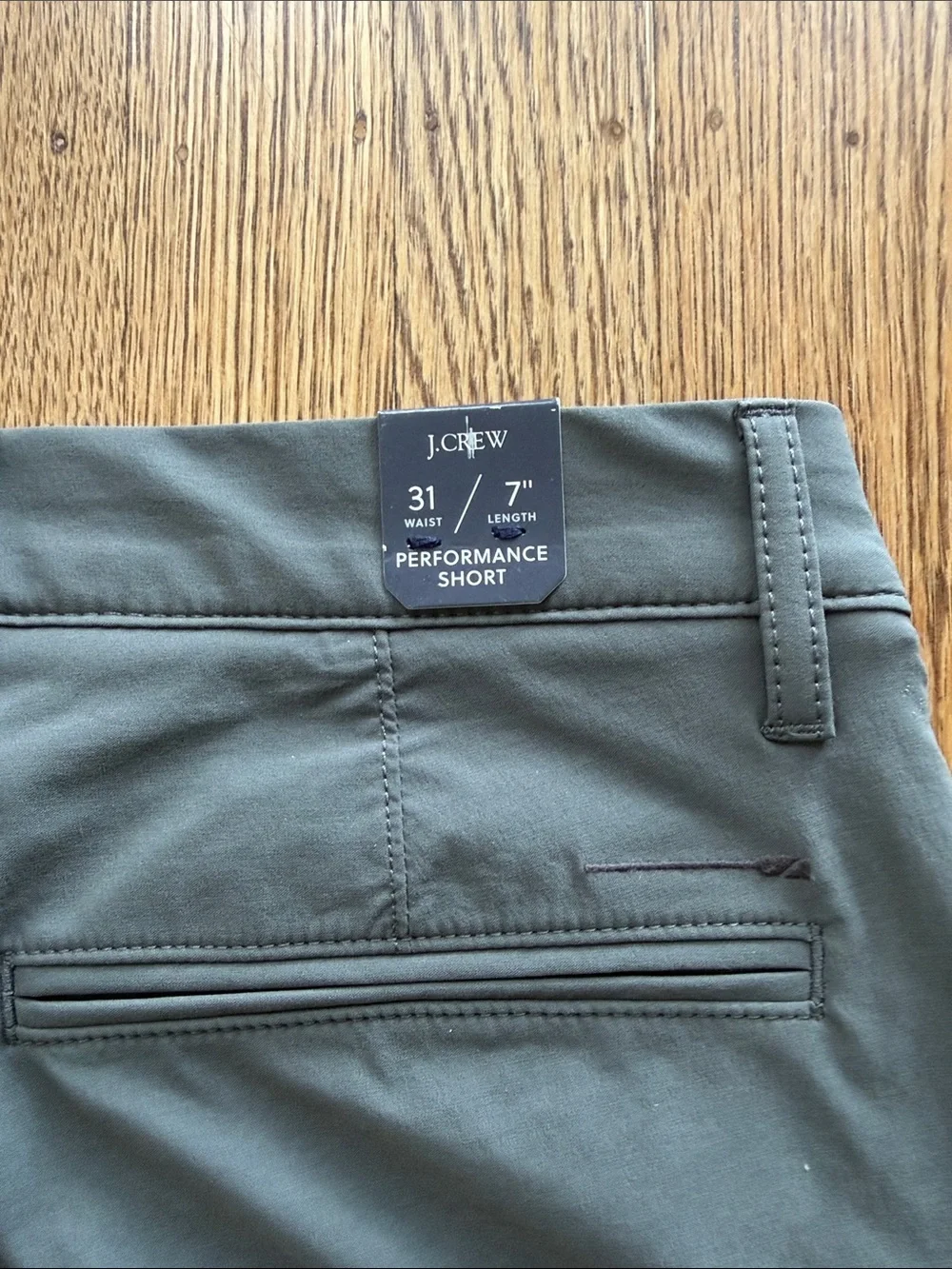 J. Crew Men's Slate Gray Flat Front stretch tech chino Shorts